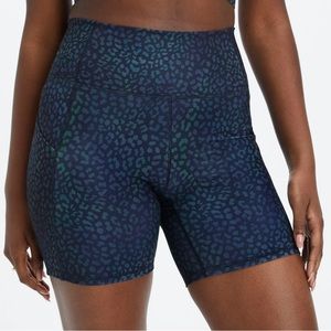 Fabletics Oasis Blue Leopard Shorts